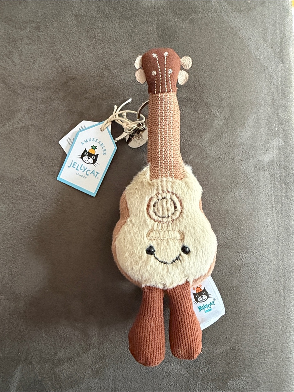 Jellycat Brown & Cream Plush Guitar - Picture 2 of 2